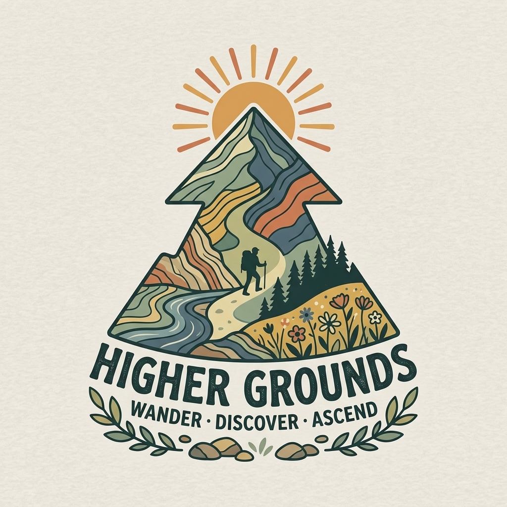 Higher Grounds Mountain Hiking Graphic Tee