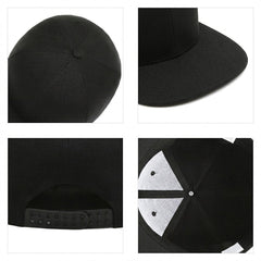Custom 6-Panel Flat Brim Snapback | 100% Cotton | Team & Merch