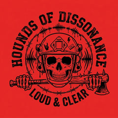 Hounds of Dissonance Loud & Clear Tactical Skull Rock Tee