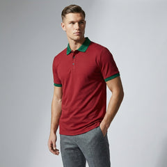 Custom Contrast Trim Polo Shirt | 220g Polyester Team Uniforms