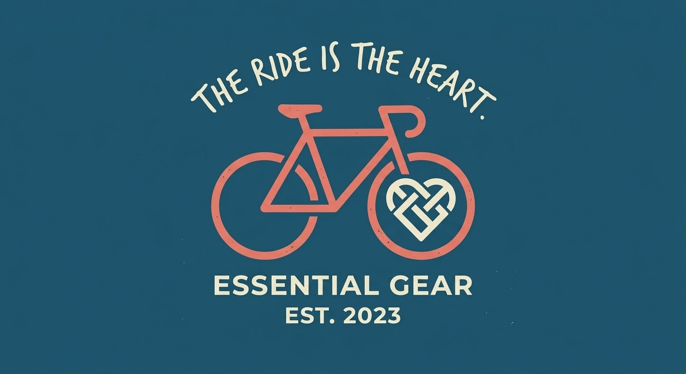 The Ride is the Heart Cycling Lifestyle Graphic - Essential Gear