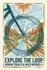 Explore the Loop Urban Trails Cycling Graphic - City & Wild Rides
