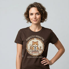 Purrfectly Productive Office Manager Tee