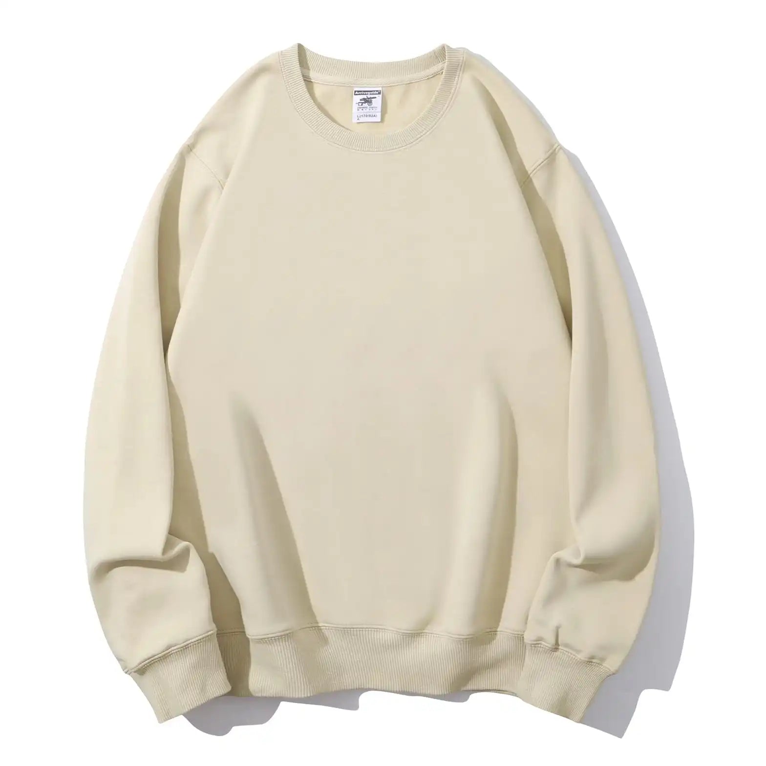 Khaki crewneck flat lay
