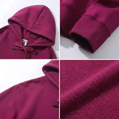 400g Silver Fox Fleece Pullover Hoodie | 6W588 Unisex Sweatshirt