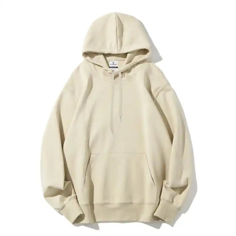 Khaki hoodie flat lay