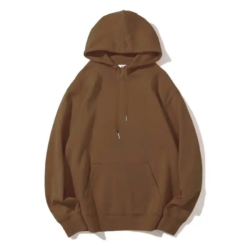 Mocha hoodie flat lay
