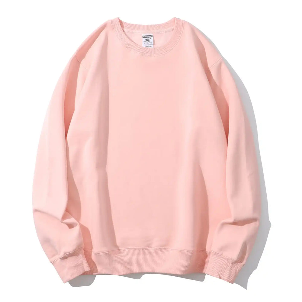 LightPink crewneck flat lay