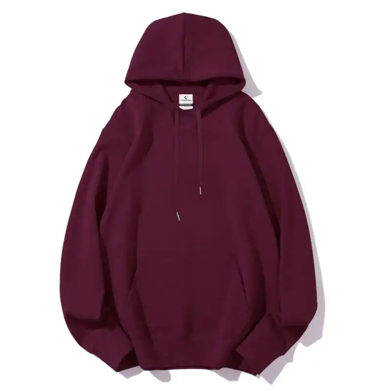 WineRed hoodie flat lay