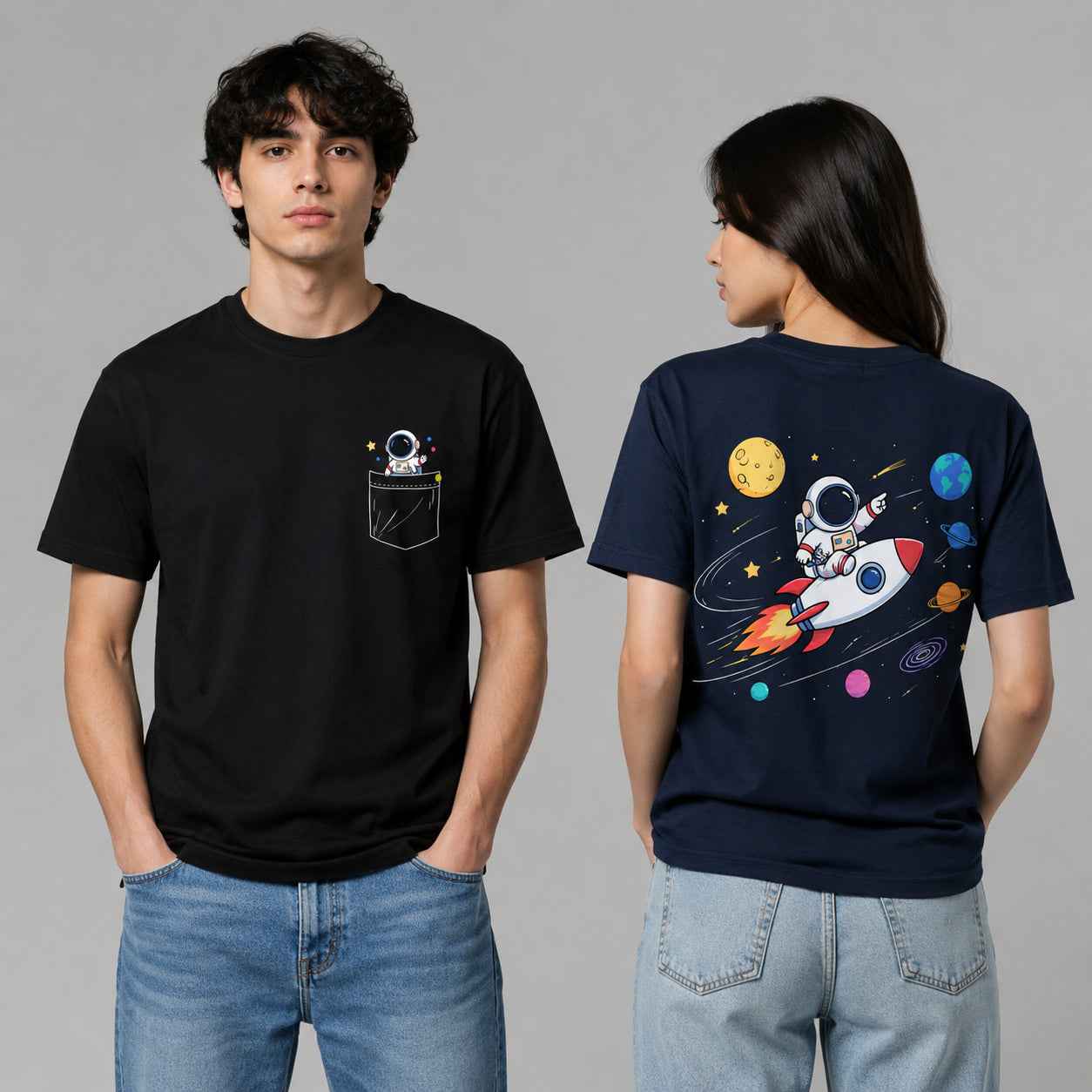 Pocket Astronaut Cosmic Explorer Graphic Apparel Collection