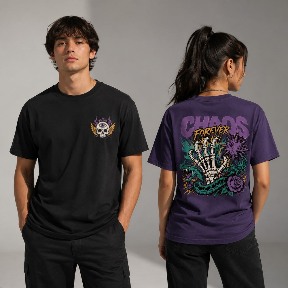 Chaos Forever Gothic Graphic Apparel Collection