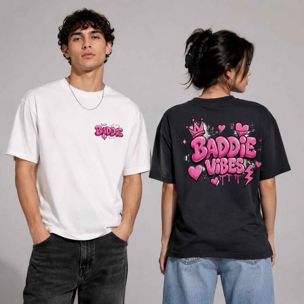 Baddie Vibes Graffiti Y2K Graphic Apparel (T-Shirts and Hoodies)