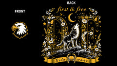 Delaware Floral Wolf State Pride Graphic Apparel T-Shirts and Hoodies