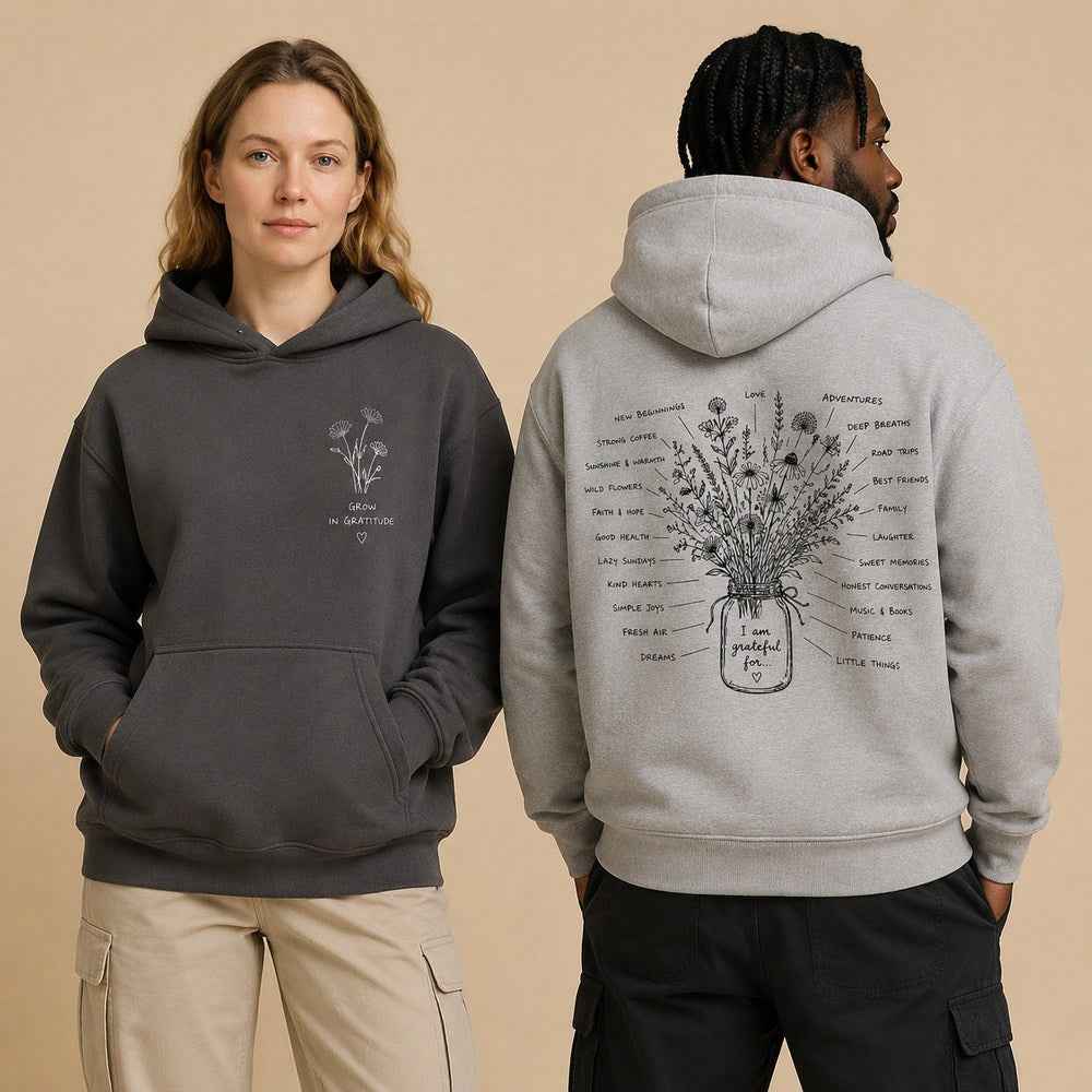 Grow in Gratitude Floral Graphic Apparel Collection