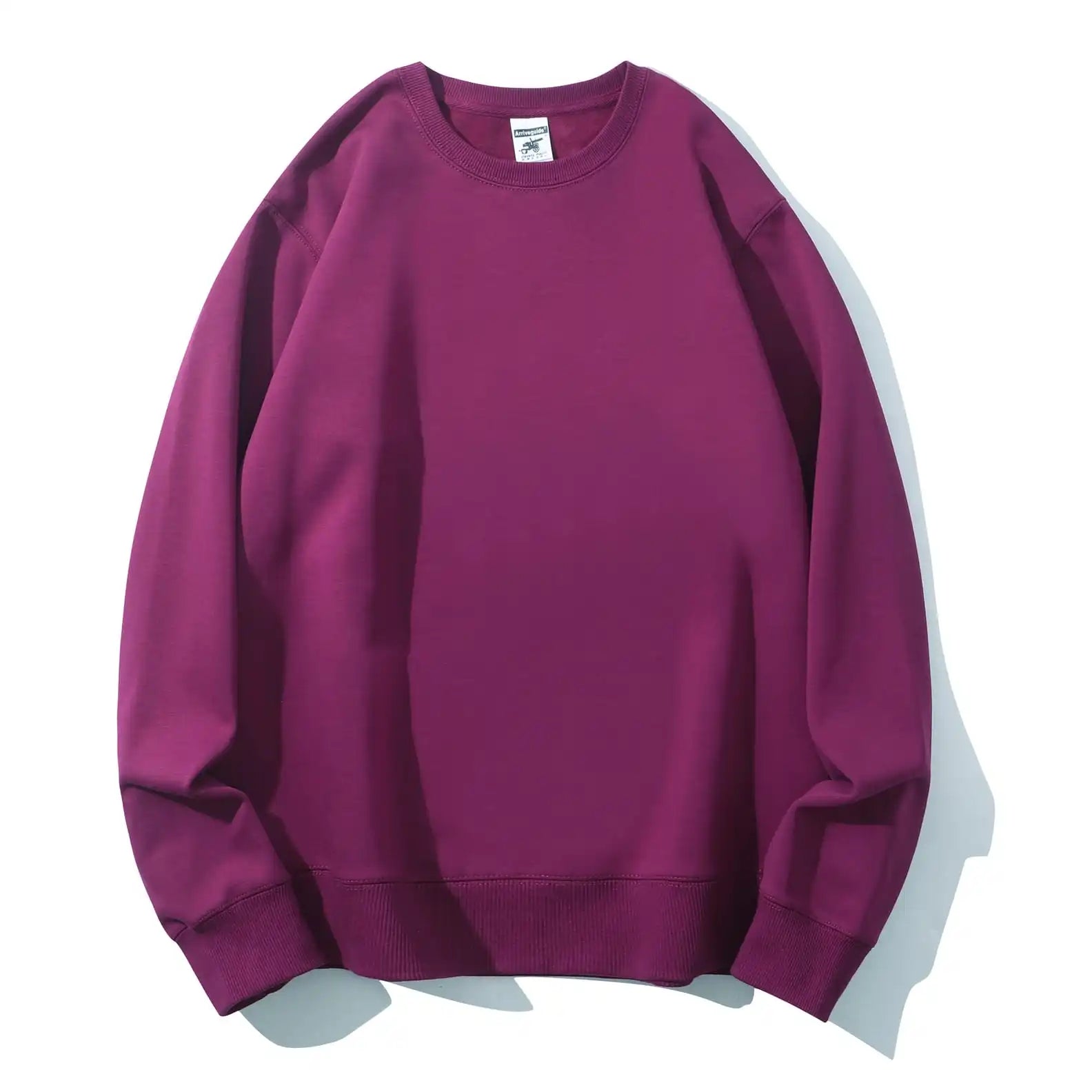 MagentaPurple crewneck flat lay