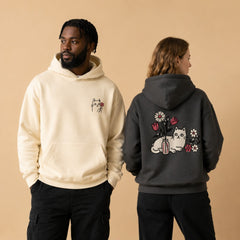 Botanical Cat Whimsical Doodle Graphic Apparel Collection