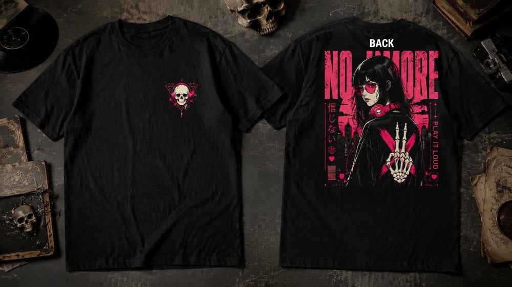 No More Cyberpunk Anime Girl Streetwear Graphic Apparel Collection (T-Shirts and Hoodies)