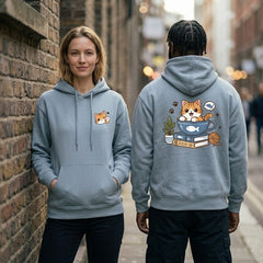 Cozy Teacup Cat Kawaii Graphic Apparel Collection (T-Shirts & Hoodies)