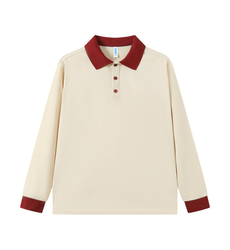Premium Custom Long Sleeve Polo – Cotton-Feel Polyester Team Uniform & Workwear