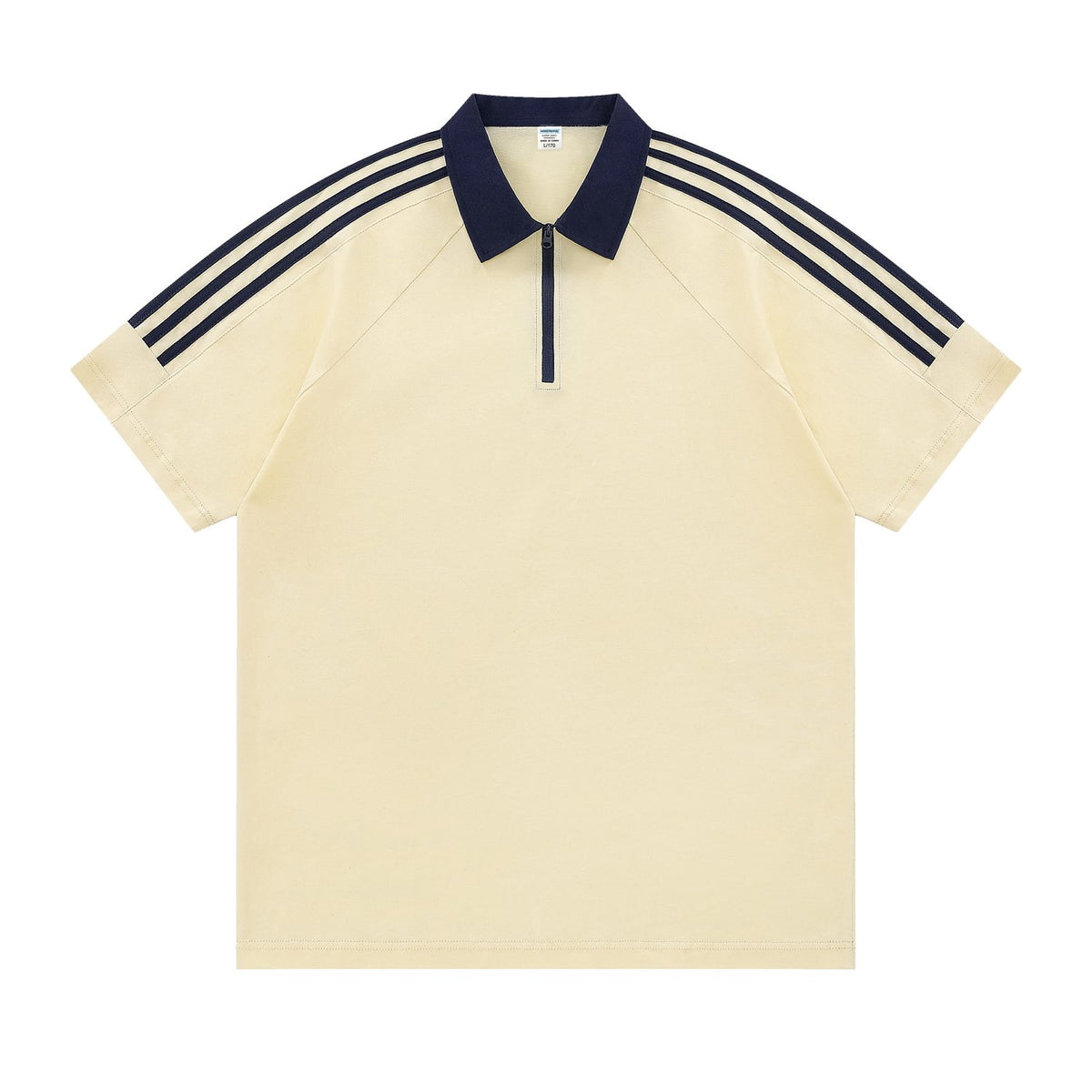 Custom Quarter-Zip Polo Shirt | 100% Cotton 3-Stripe Team Apparel