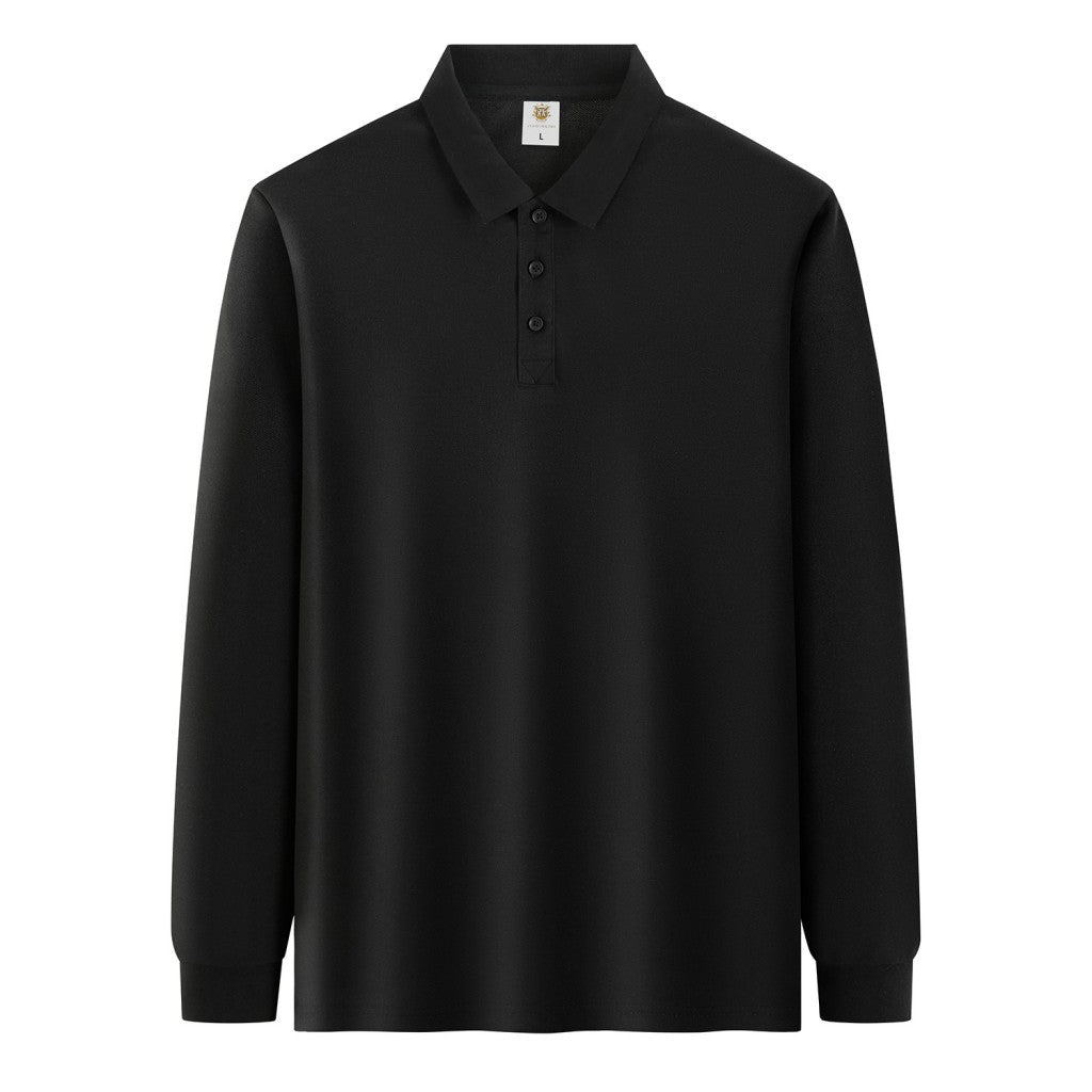 Custom 100% Cotton Long Sleeve Polo | Soft 280gsm Heavyweight Uniforms
