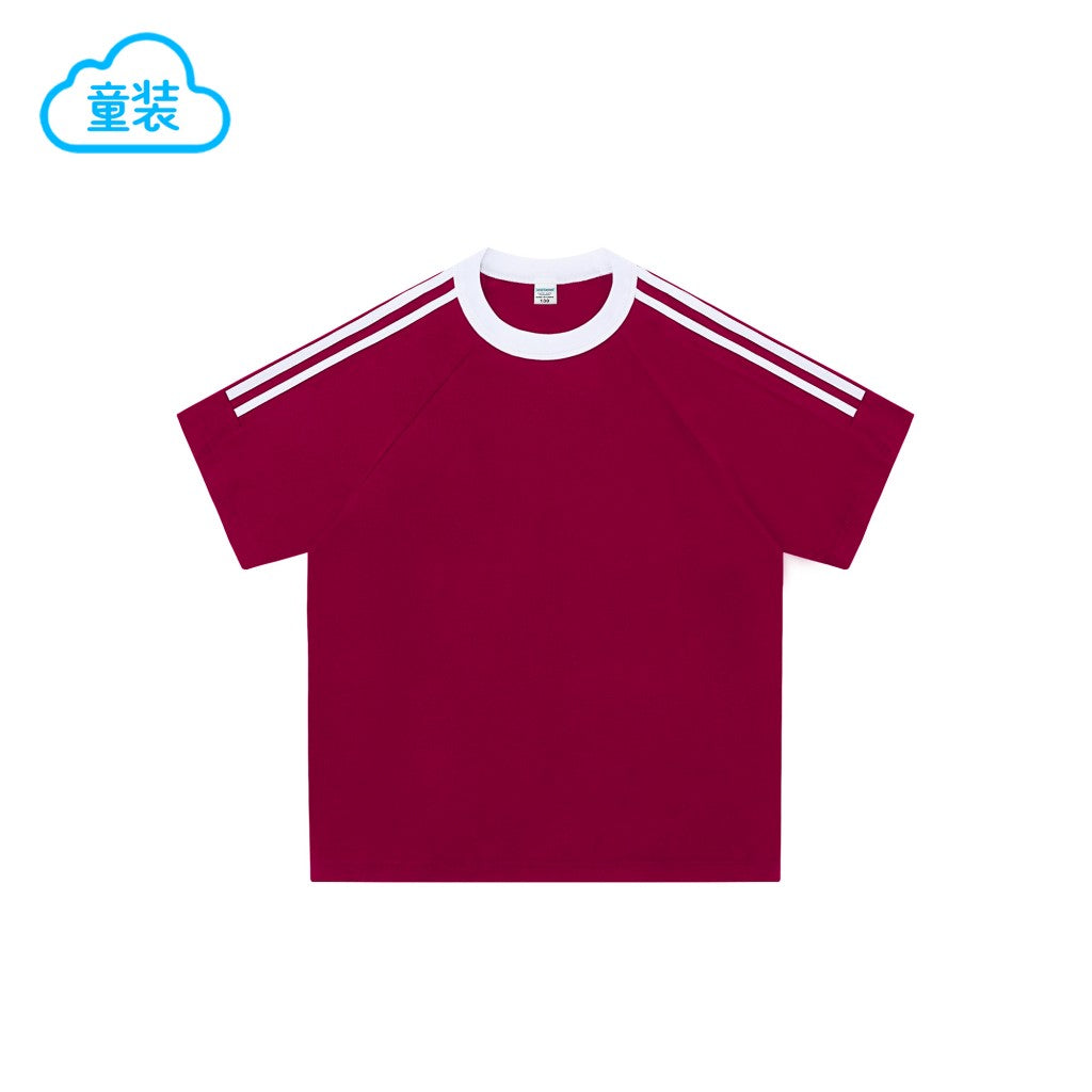 Kids 3-Stripe Ringer Tee | 200g Combed Cotton | Custom Team Apparel