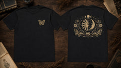 Free Spirit Celestial Butterfly Boho Graphic Apparel Collection