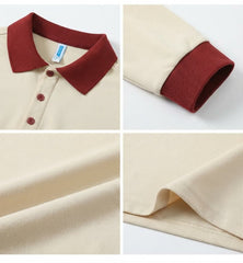 Premium Custom Long Sleeve Polo – Cotton-Feel Polyester Team Uniform & Workwear