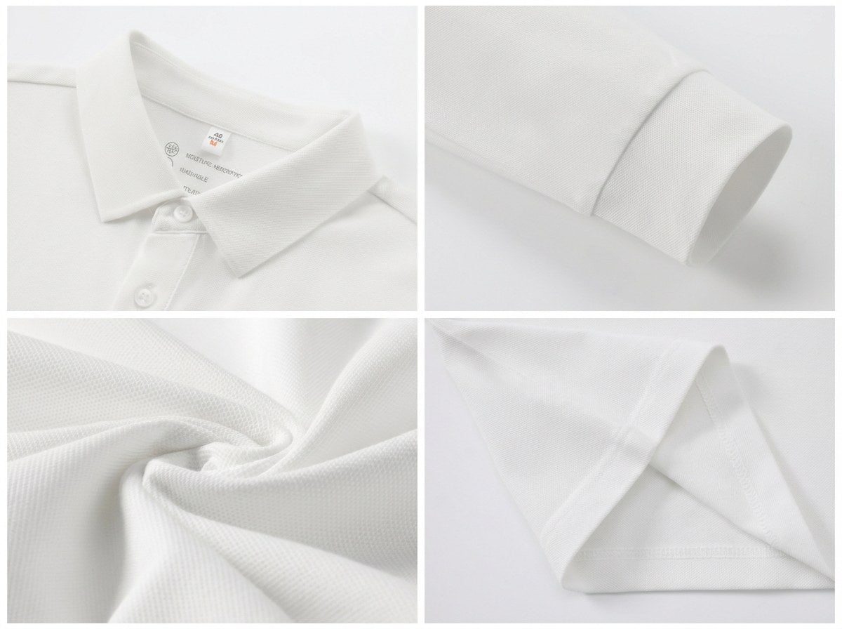 Custom Long Sleeve Polo Shirt | Mercerized Cotton Pique | Team Uniforms & Workwear