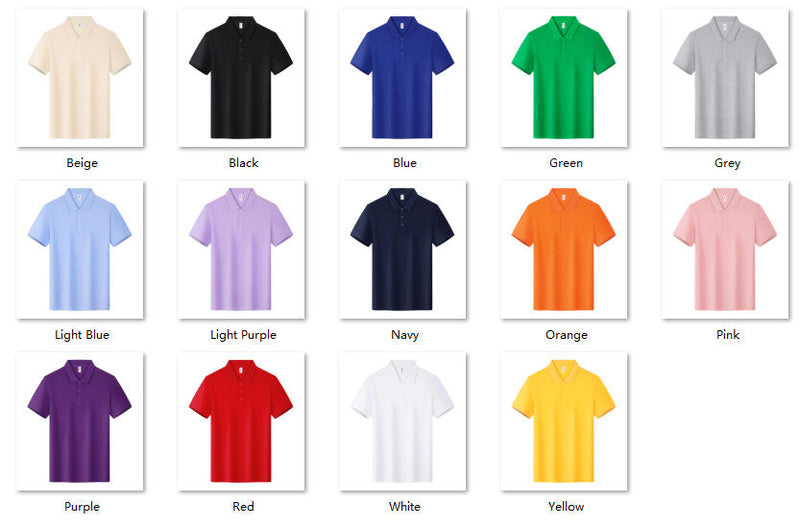 Premium Custom Cotton Polo | 210gsm Cool-Touch Uniform | Team Logo Printed Color Sheet