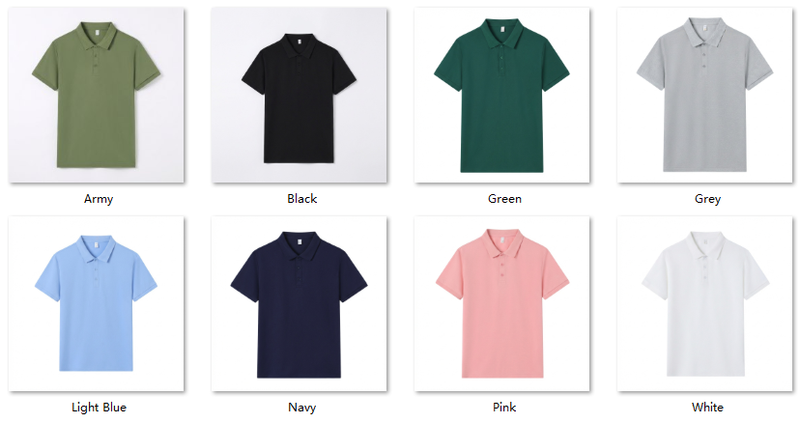 Custom Performance Polo | Cooling 200gsm Stretch Fabric | Wrinkle-Free Team Uniforms Color Sheet
