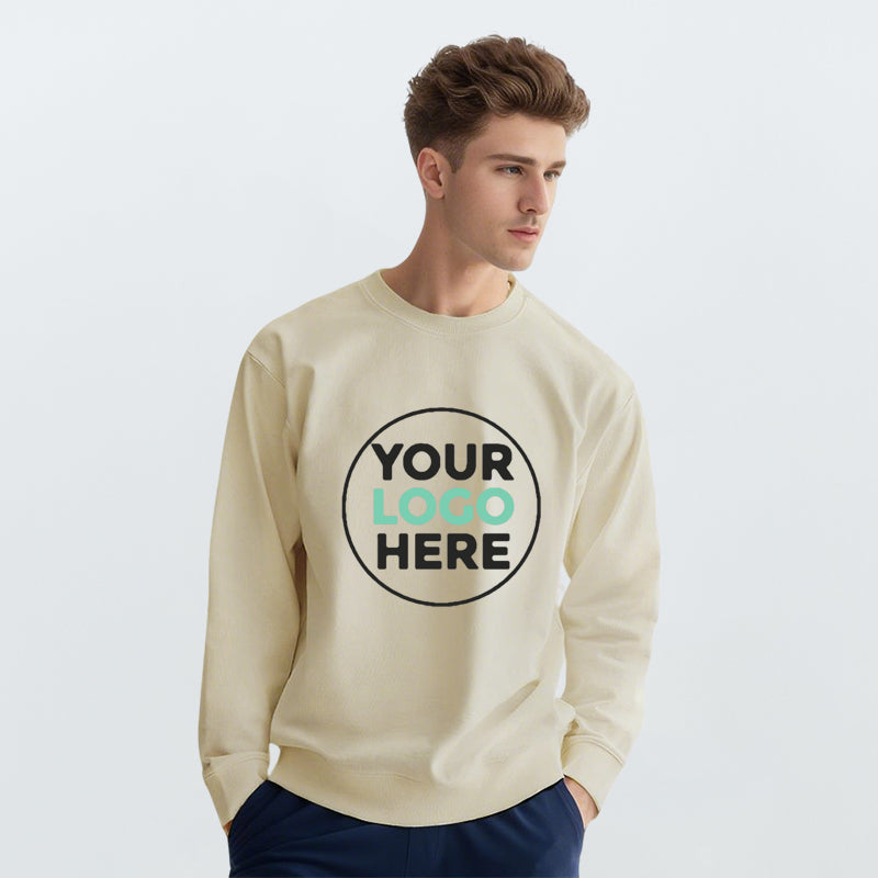 Heavy Weight Winter Pullover Crewnecks Sweatshirts with Velvet