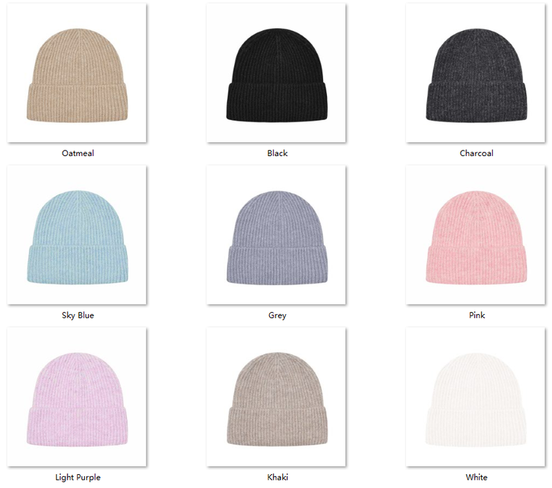 Custom Ribbed Knit Beanie | Washed Brushed Hat For Teams & Merch Color Sheet