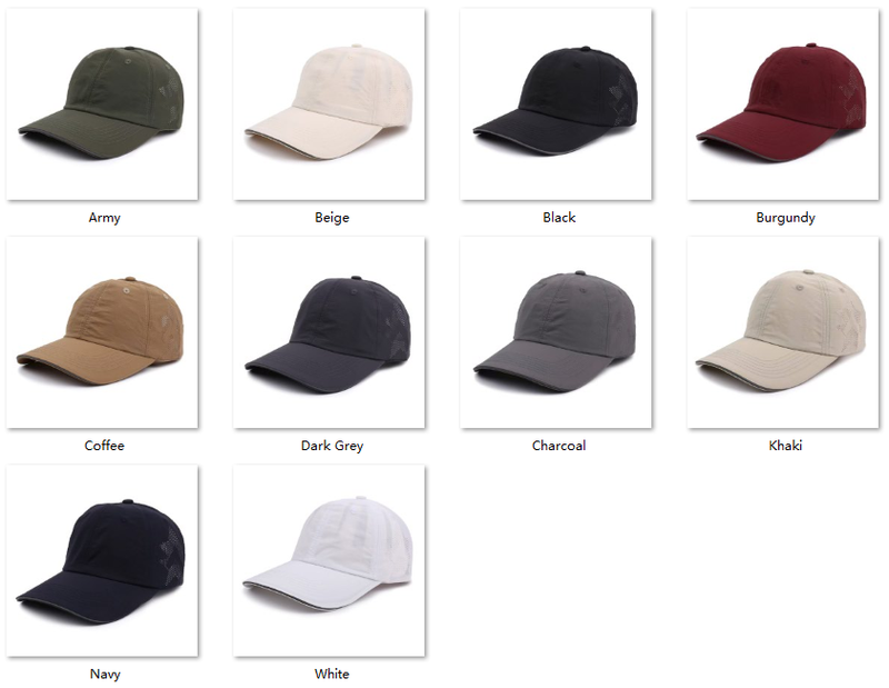 Gorra de gimnasio de malla de secado rápido personalizada | Gorra de equipo 100% poliéster Color Sheet