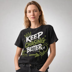 Keep Chasing Better Progress Graffiti Graphic Apparel Collection