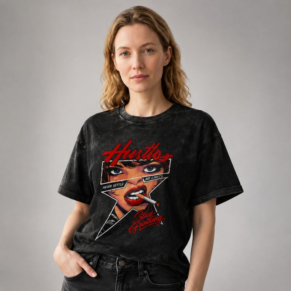 Hustle Never Settle Muscle Car Streetwear Graphic Apparel Collection