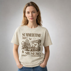 Summertime Musero Vintage Landscape Graphic Apparel Collection