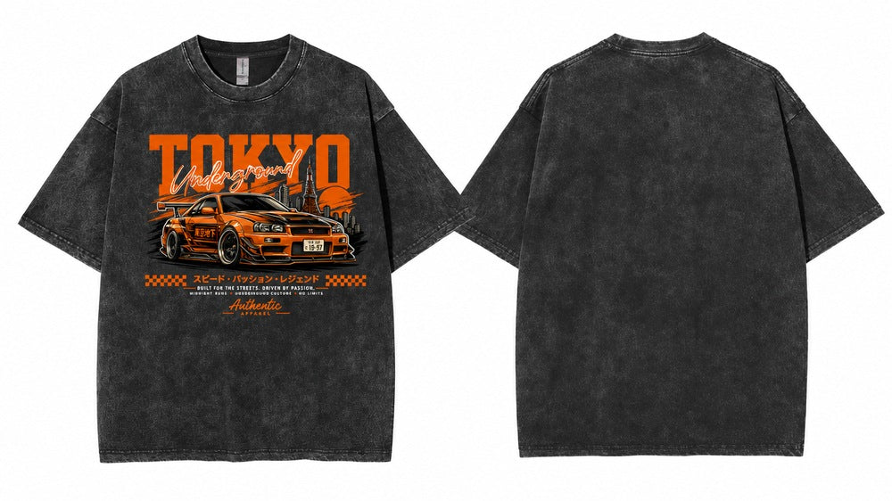 Tokyo Underground JDM Skyline Graphic Apparel Collection