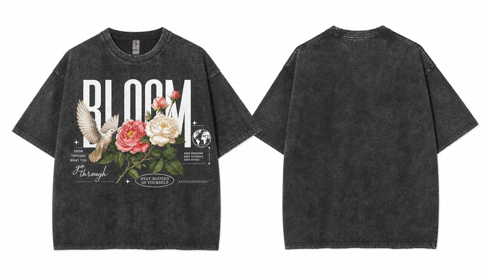 Bloom Floral Dove Keep Growing Graphic Apparel Collection
