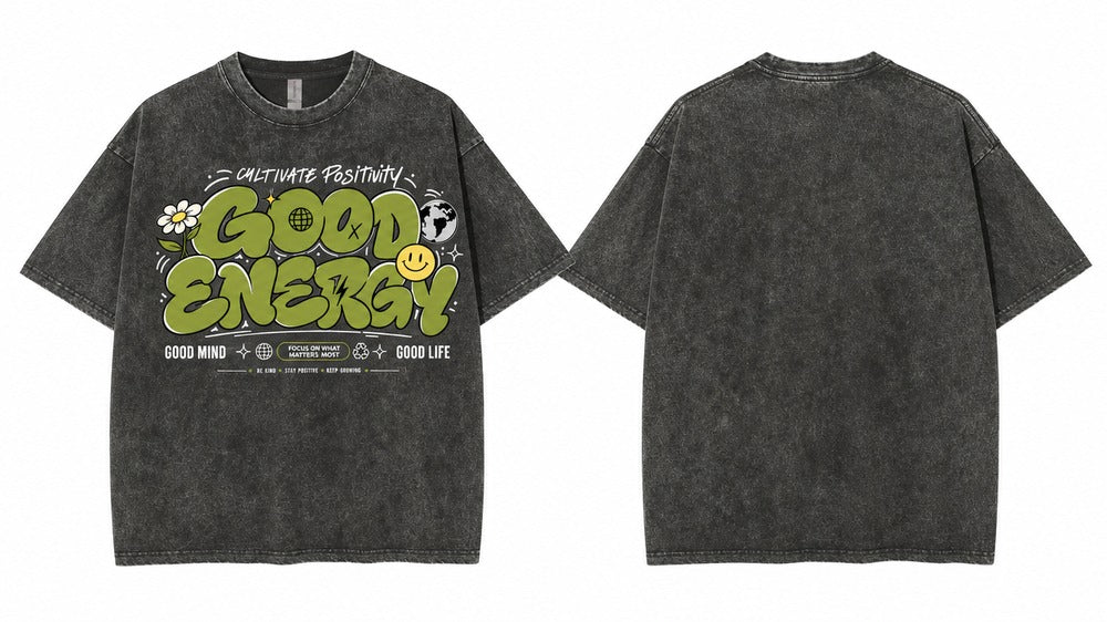 Good Energy Cultivate Positivity Graphic Apparel Collection
