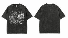Explore The Wild Glacier National Park Camper Van Graphic Apparel Collection