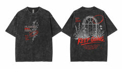 Flawed Still Real Keep Going Wildflower Window Graphic Apparel Collection