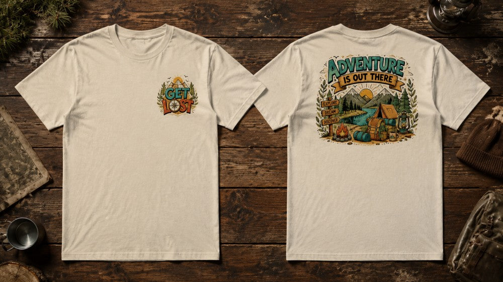 Adventure Is Out There Outdoor Graphic T-Shirts and Hoodies