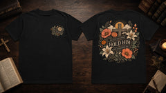 He Is Risen Cross Floral Faith Graphic Apparel Collection