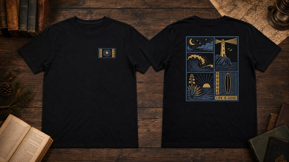 Tropical Coast Vintage Graphic Streetwear (T-Shirts and Hoodies)
