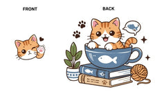 Cozy Teacup Cat Kawaii Graphic Apparel Collection (T-Shirts & Hoodies)