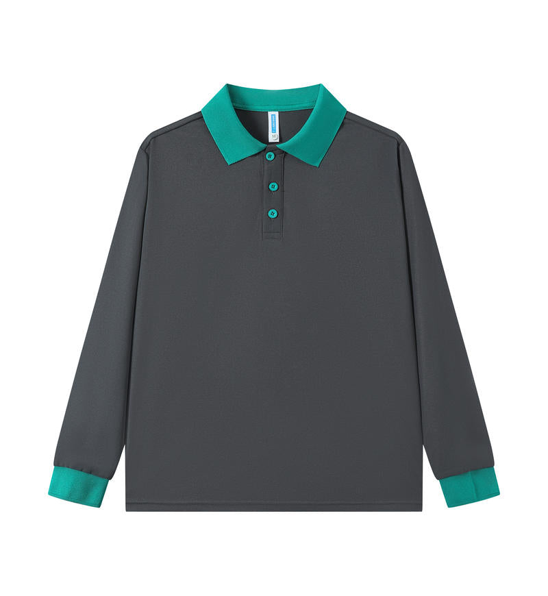 Premium Custom Long Sleeve Polo – Cotton-Feel Polyester Team Uniform & Workwear