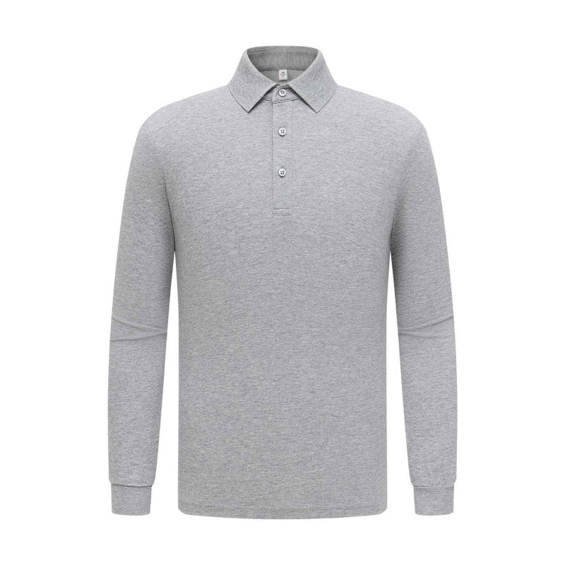 Custom Long Sleeve Polo Shirt | Mercerized Cotton Pique | Team Uniforms & Workwear