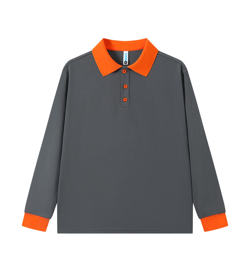 Premium Custom Long Sleeve Polo – Cotton-Feel Polyester Team Uniform & Workwear