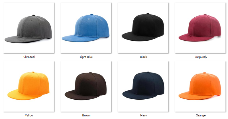 Gorra Snapback Personalizada de 6 Paneles con Visera Plana | 100% Algodón | Equipos y Merchandising Color Sheet